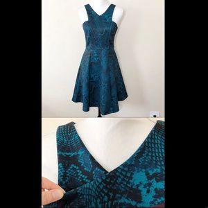 Jennifer Lopez Scuba Fit and Flare Dress